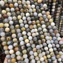 Perles en pierre naturelles naturelles agate 4mm perles de pierre gemme mate pour bracelet